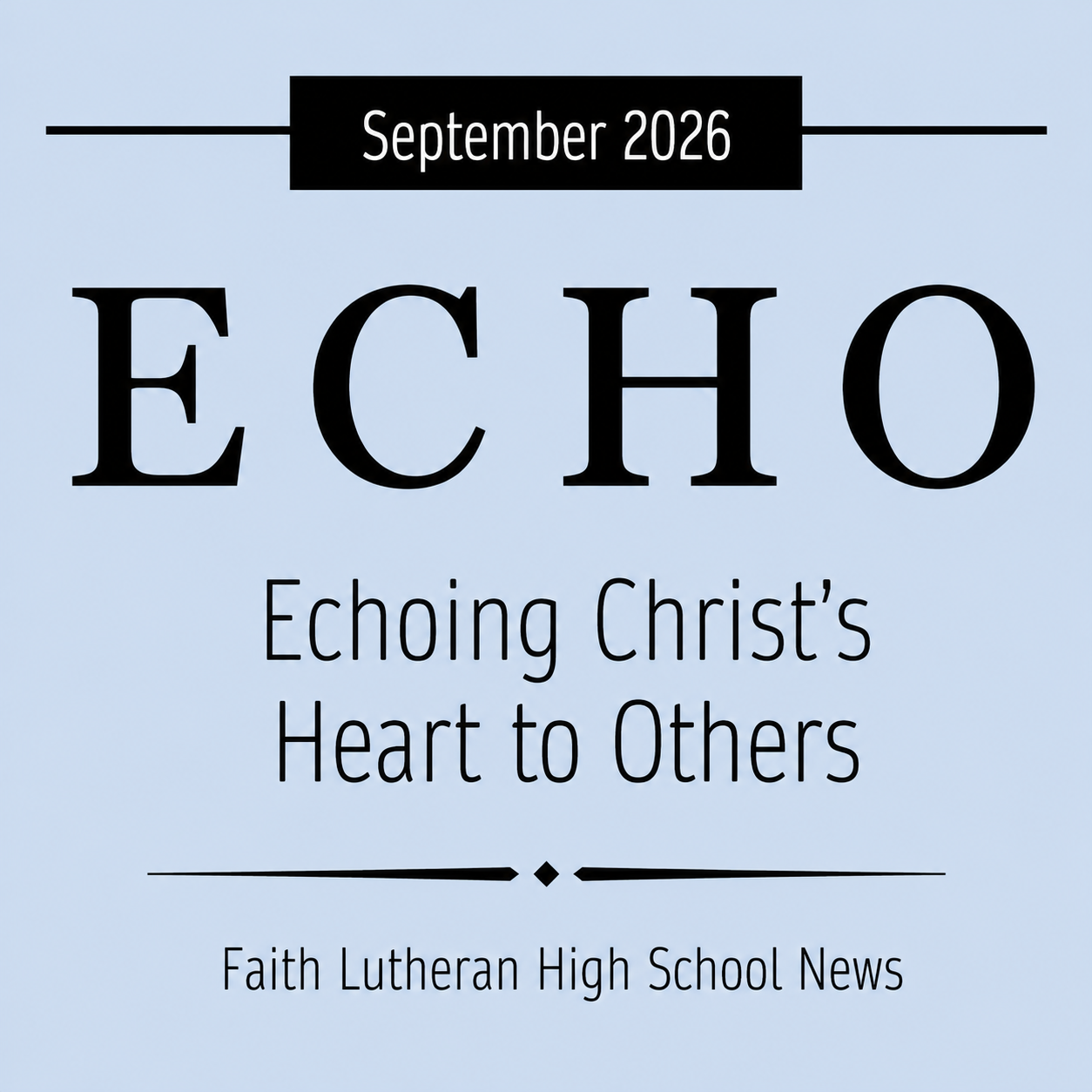 September newsletter for High School Youth