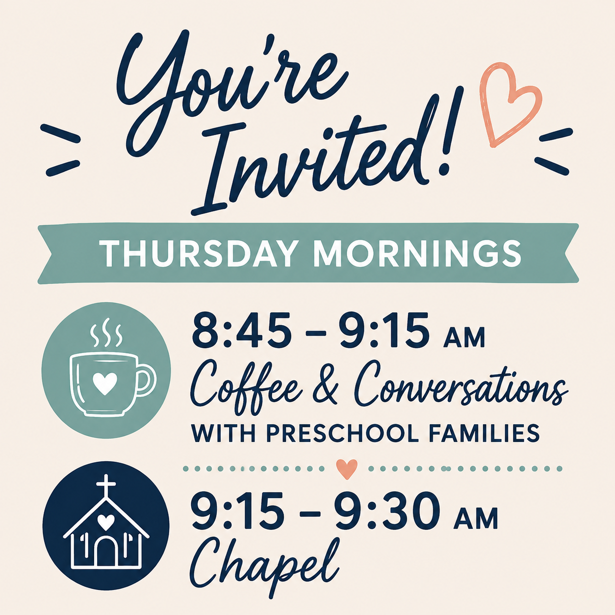 Coffee, Conversations, and Chapel