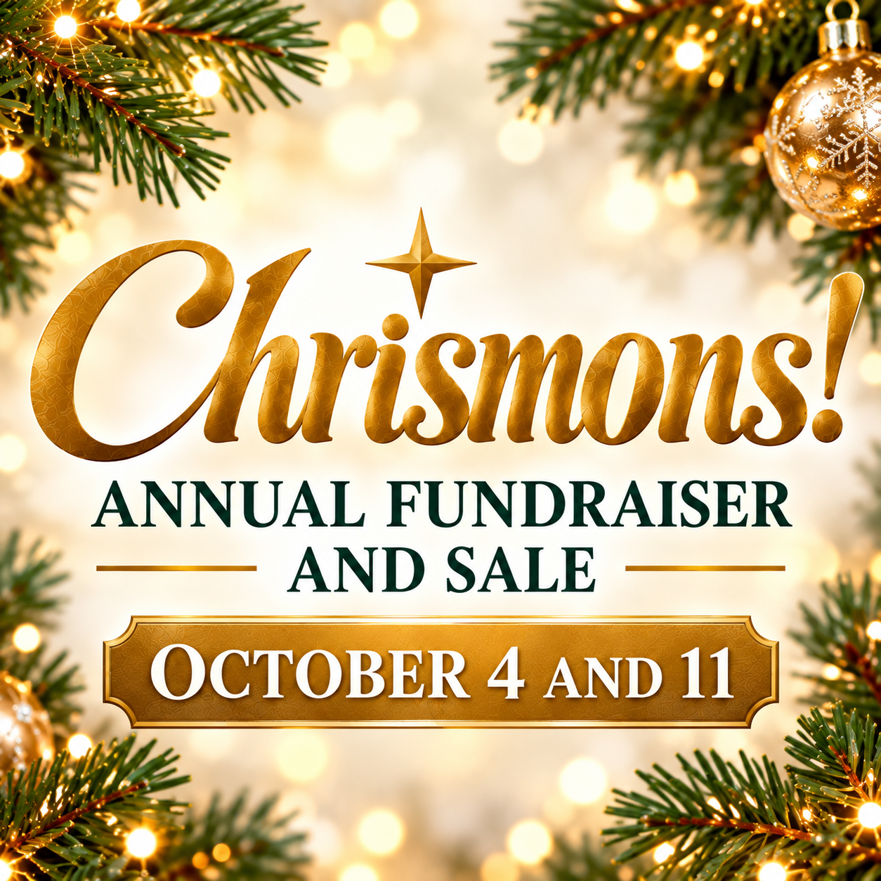 Chrismon Sale on October 4 and 11