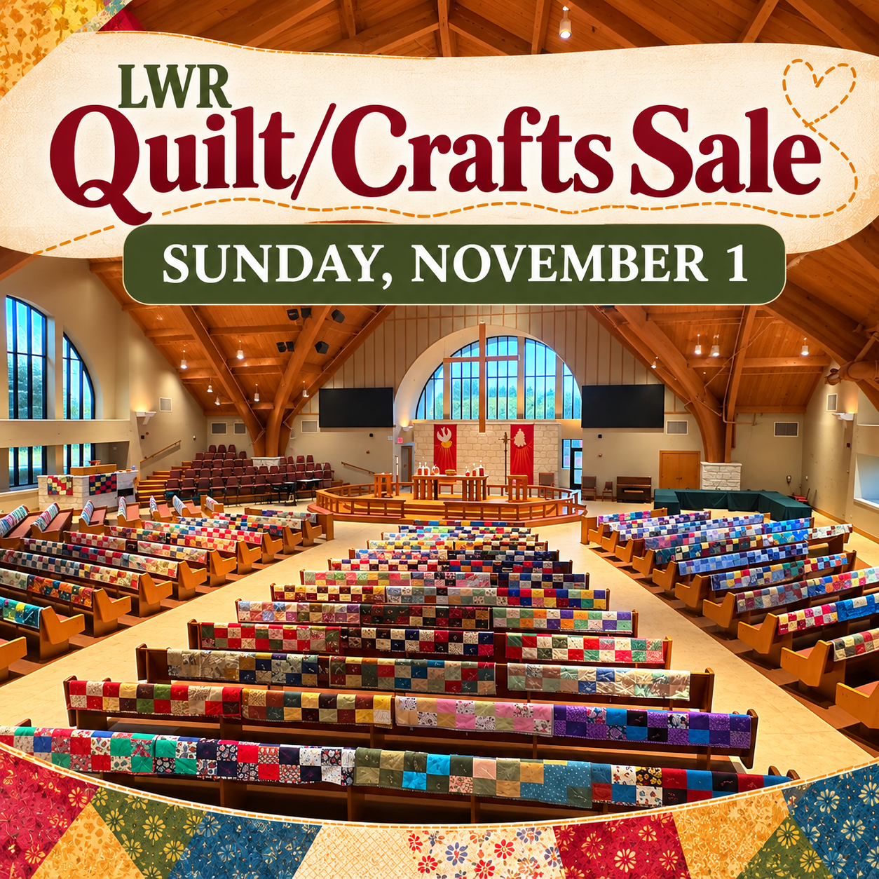 November 1 Quilts/Crafts Sale