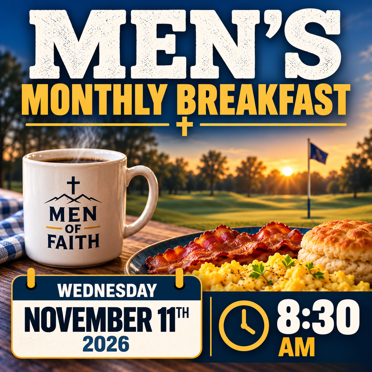 November Monthly Men’s Breakfast