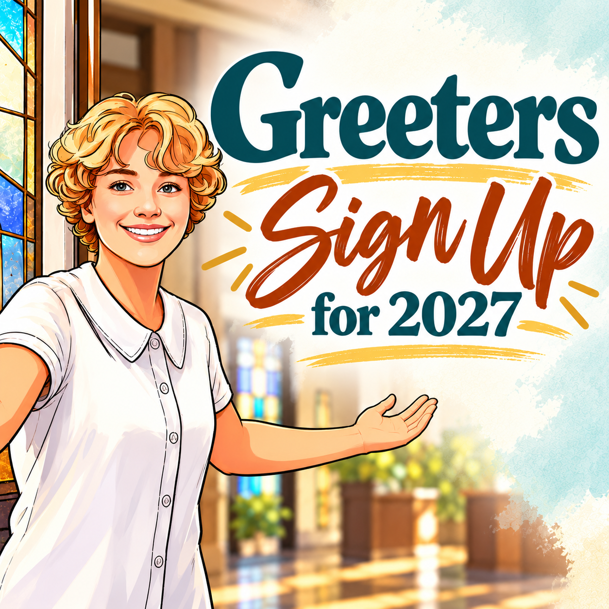 Greeter Sign Up for 2027