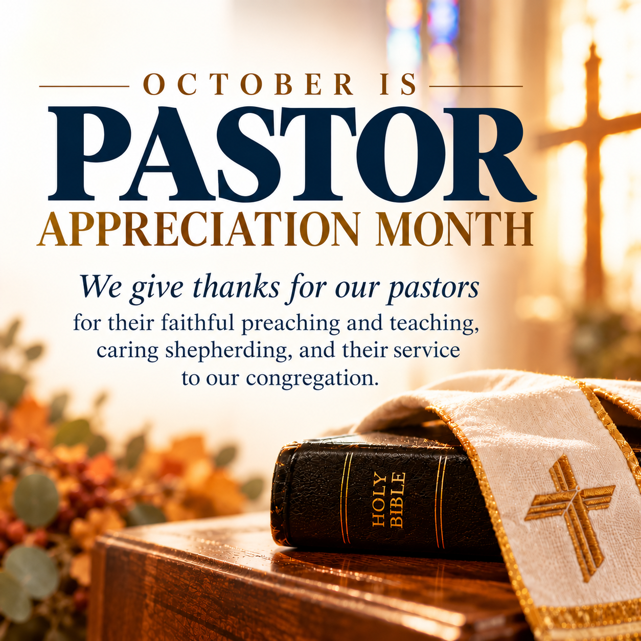 Pastor Appreciation Month