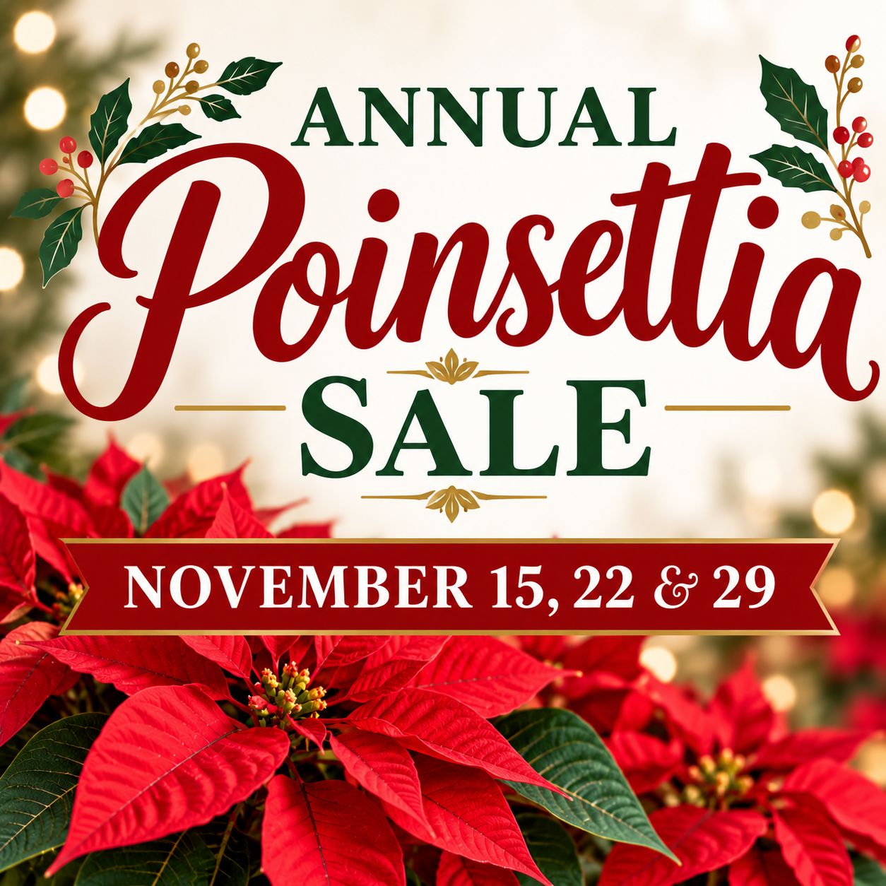Poinsettia Sale