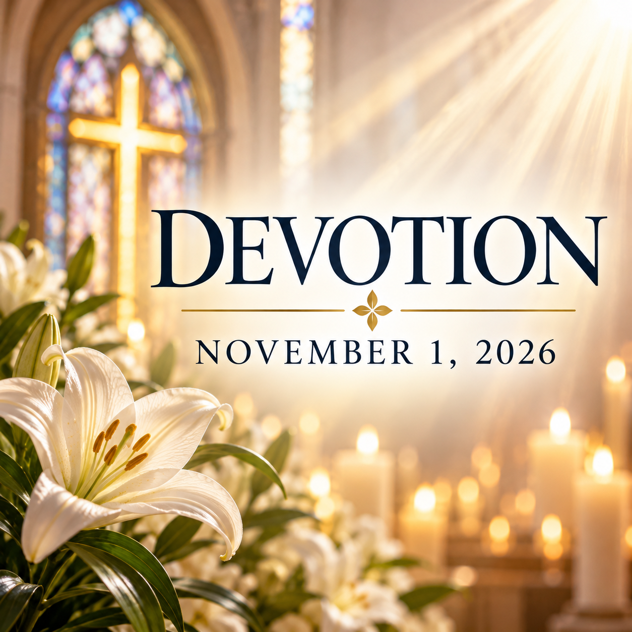 Devotion for November 1st