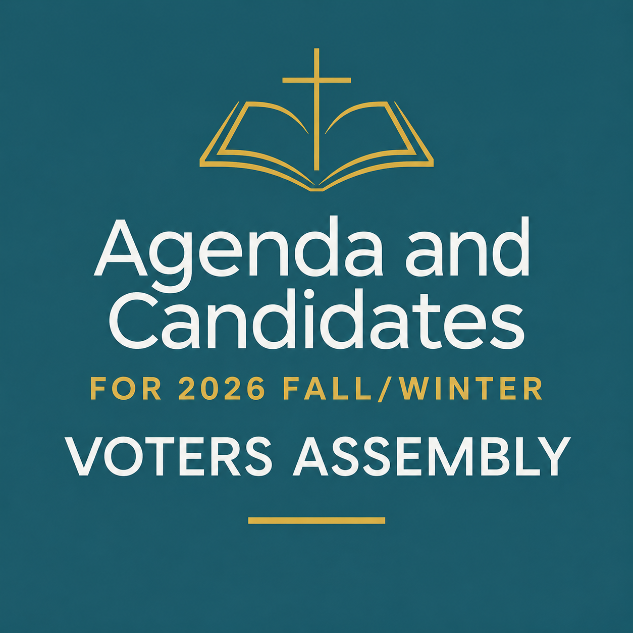 Agenda for 2026 Fall/Winter Voters Assembly