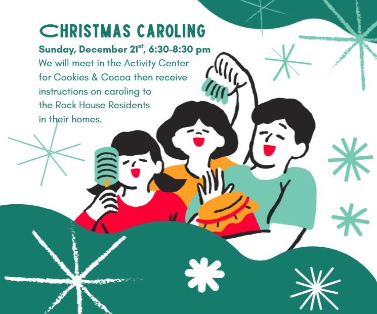 Join us for Christmas Caroling Sunday NIght
