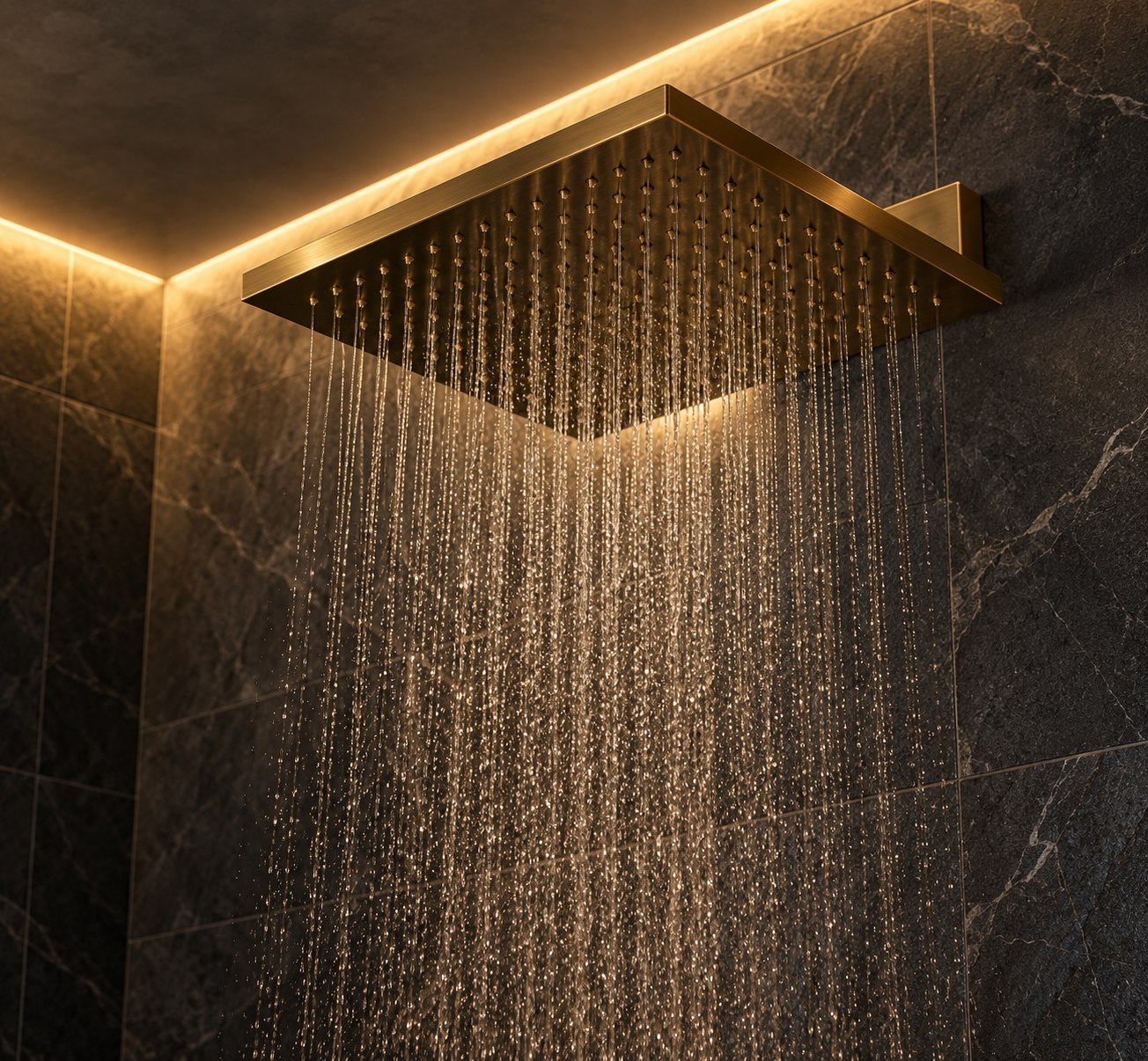 Concealed shower valve installation