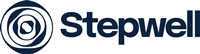 Stepwell logo with a circular swirl design.