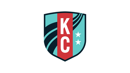 A shield-shaped logo with the letters 'KC' in white on a red vertical stripe, with teal and black background elements, and two white stars on a teal background.