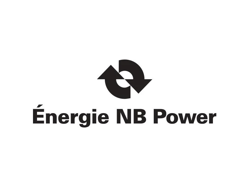 Energie NB Power logo with a circular arrow design and bold black text