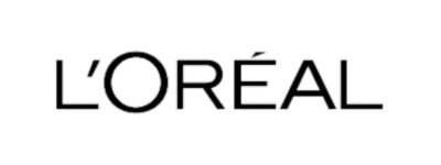 L'Oréal logo in black and white.