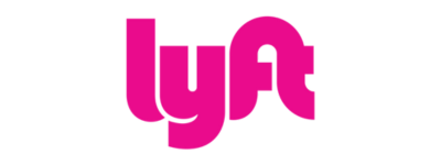Lyft logo in pink