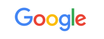 Google logo with colorful letters and a green and red bar on the right.