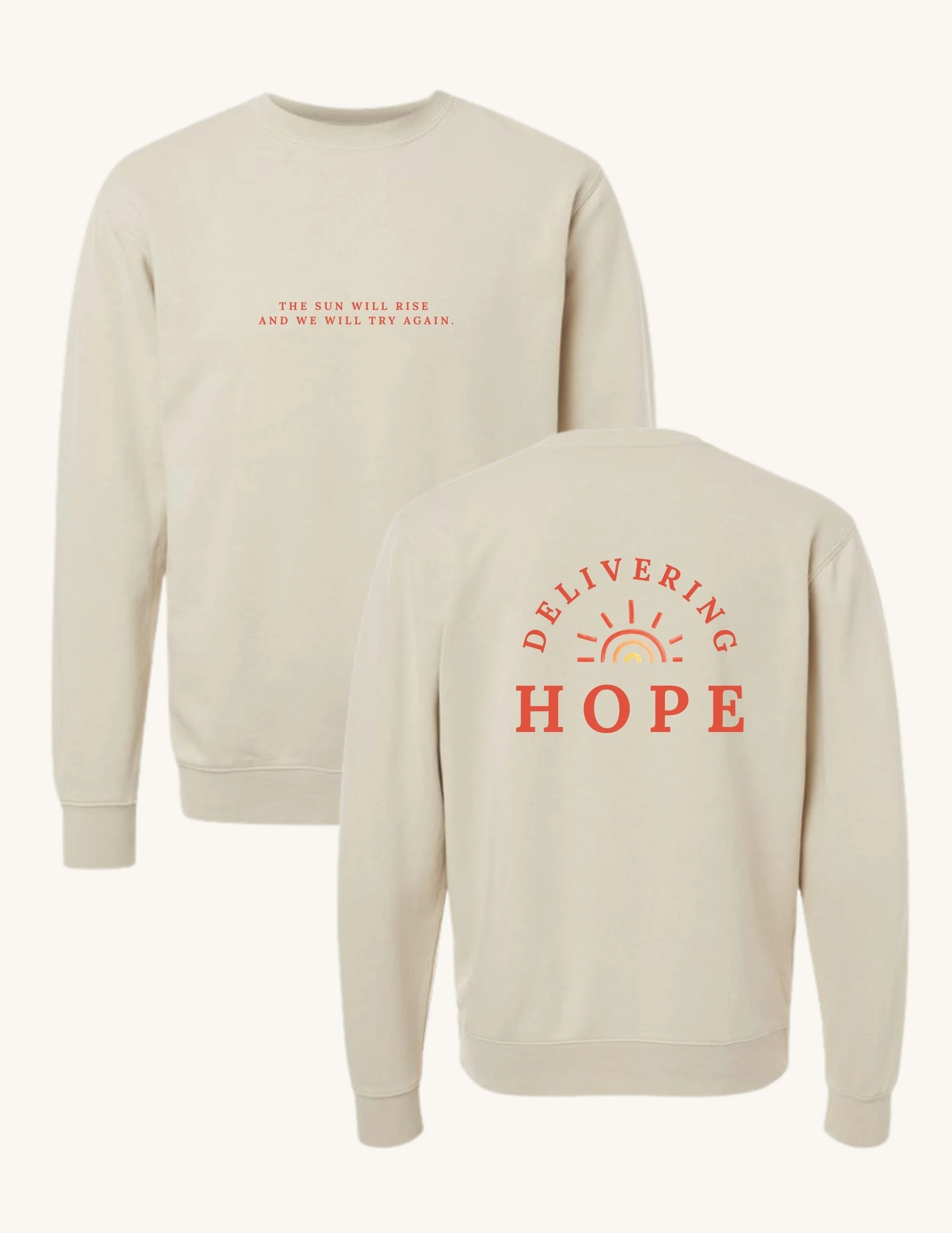 Delivering Hope Sun Sweatshirt