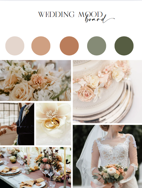 Brides color scheme for wedding Renee Rothschild Events
