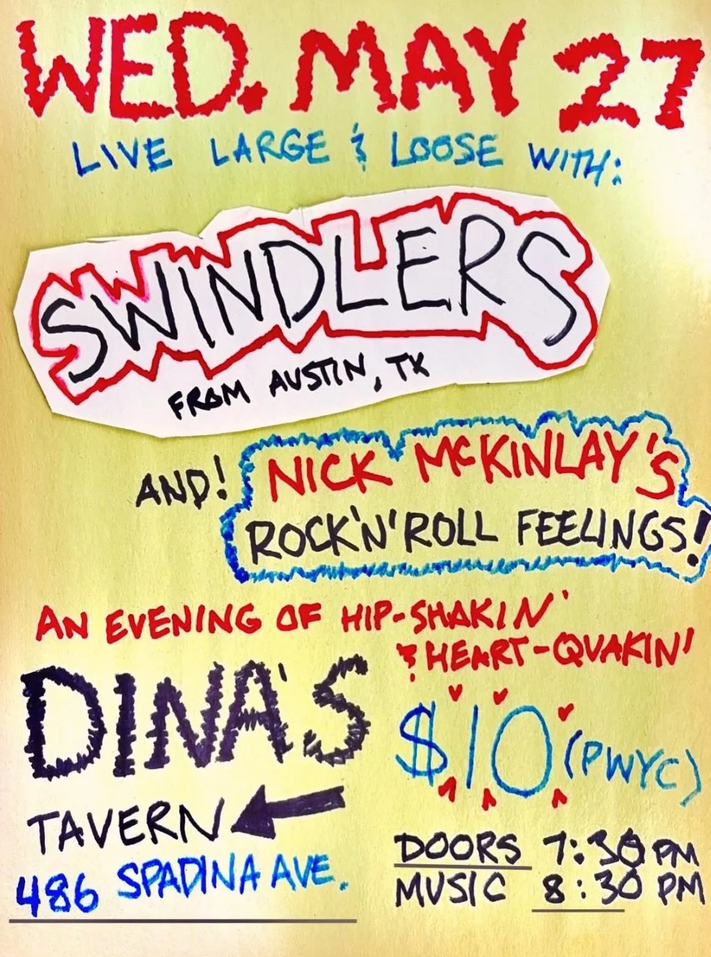 SWINDLERS // NICK MCKINLAY’S ROCK’N’ROLL FEELINGS!