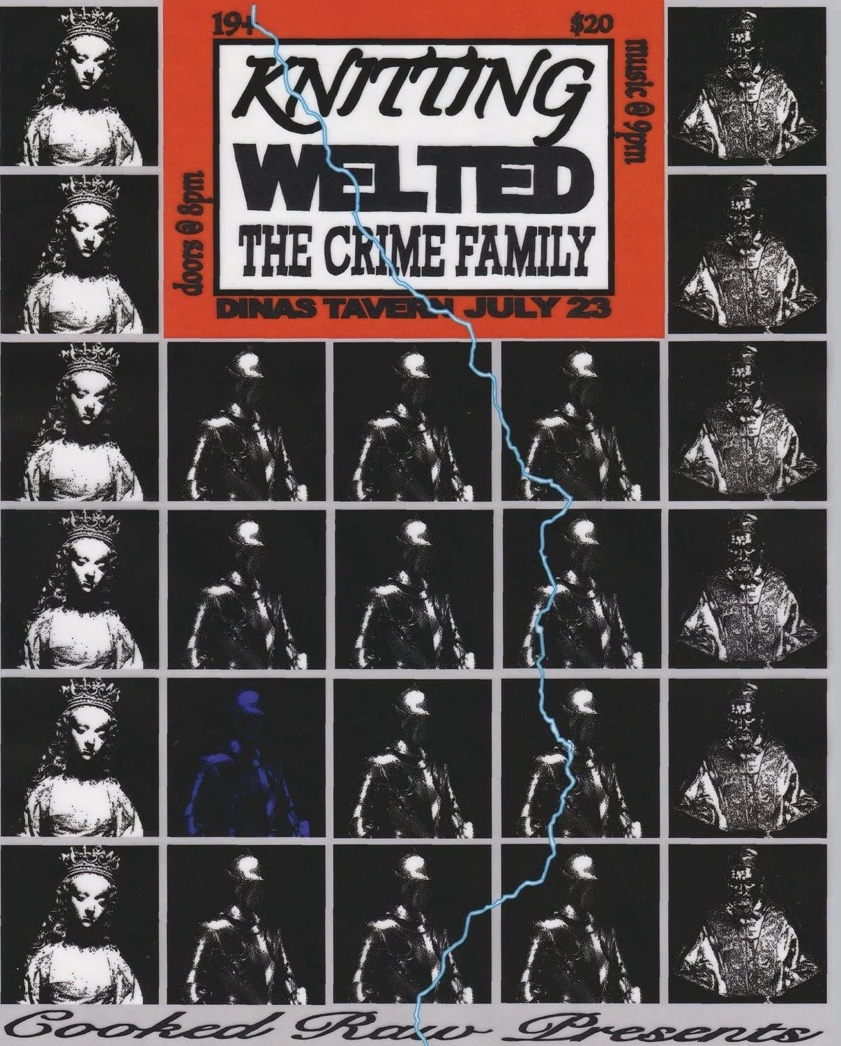 COOKED RAW PRESENTS KNITTING, WELTED, THE CRIME FAMILY // DJ PAUL SAULNIER