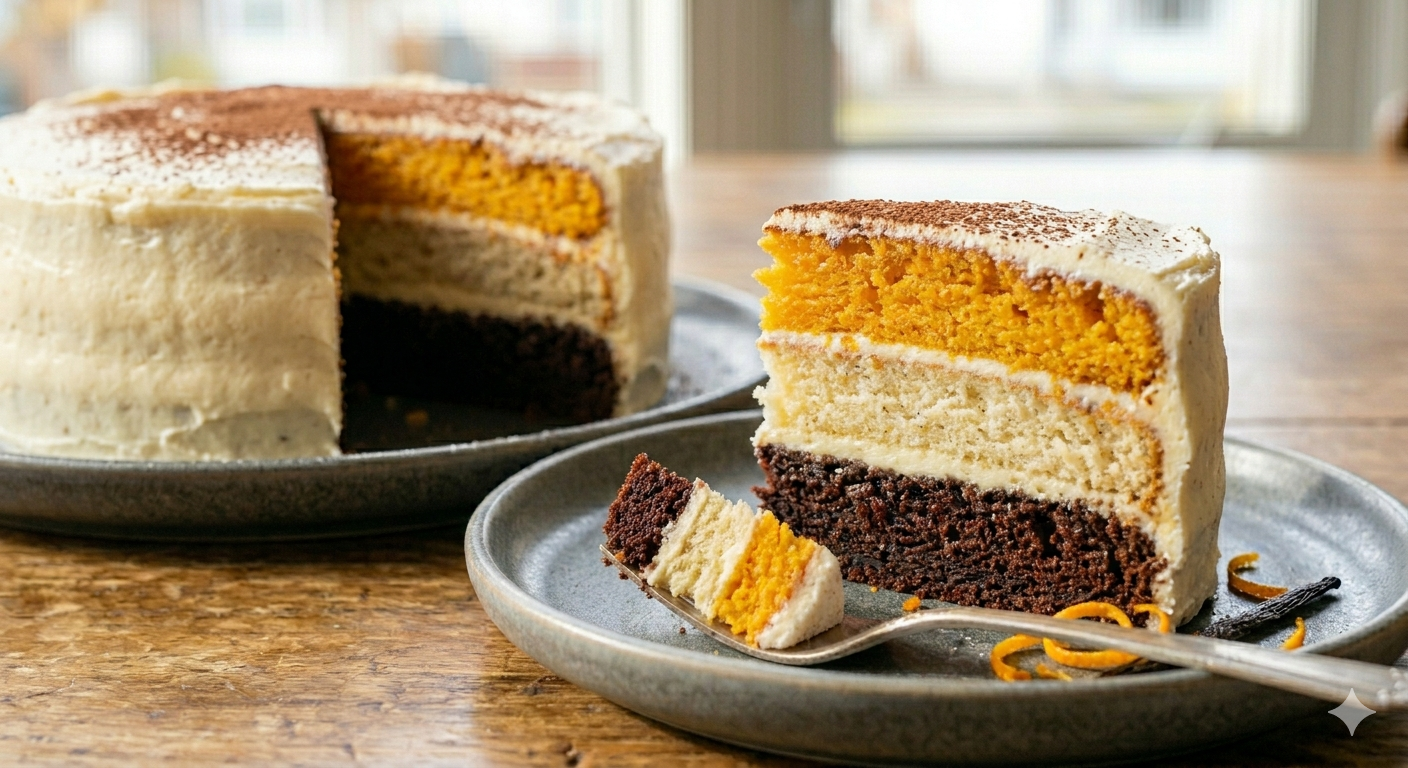 Triple delight cake