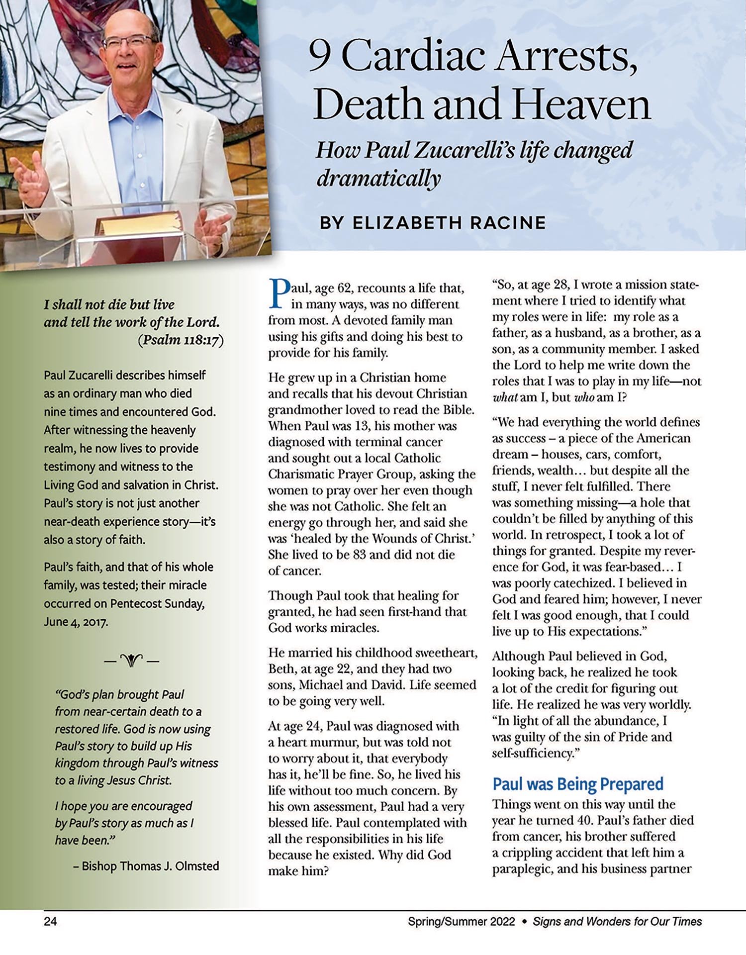 Signs and Wonders for Our Times Magazine | 9 Cardiac Arrests, Death and Heaven