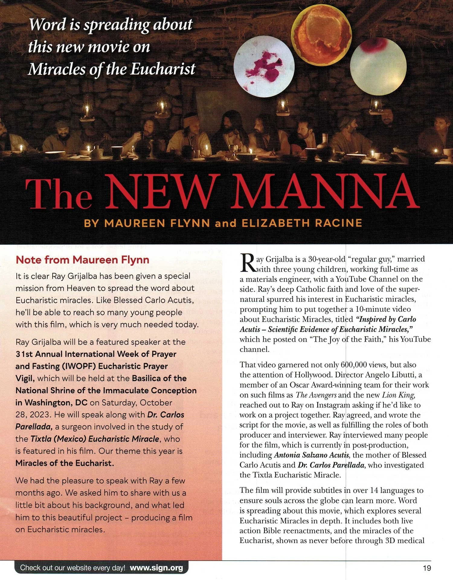 Signs and Wonders for Our Times Magazine | The New Manna