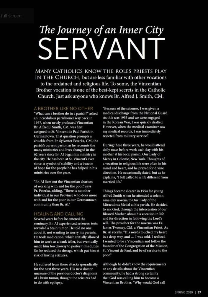 Central Association of the Miraculous Medal | The Journey of an Inner City Servant