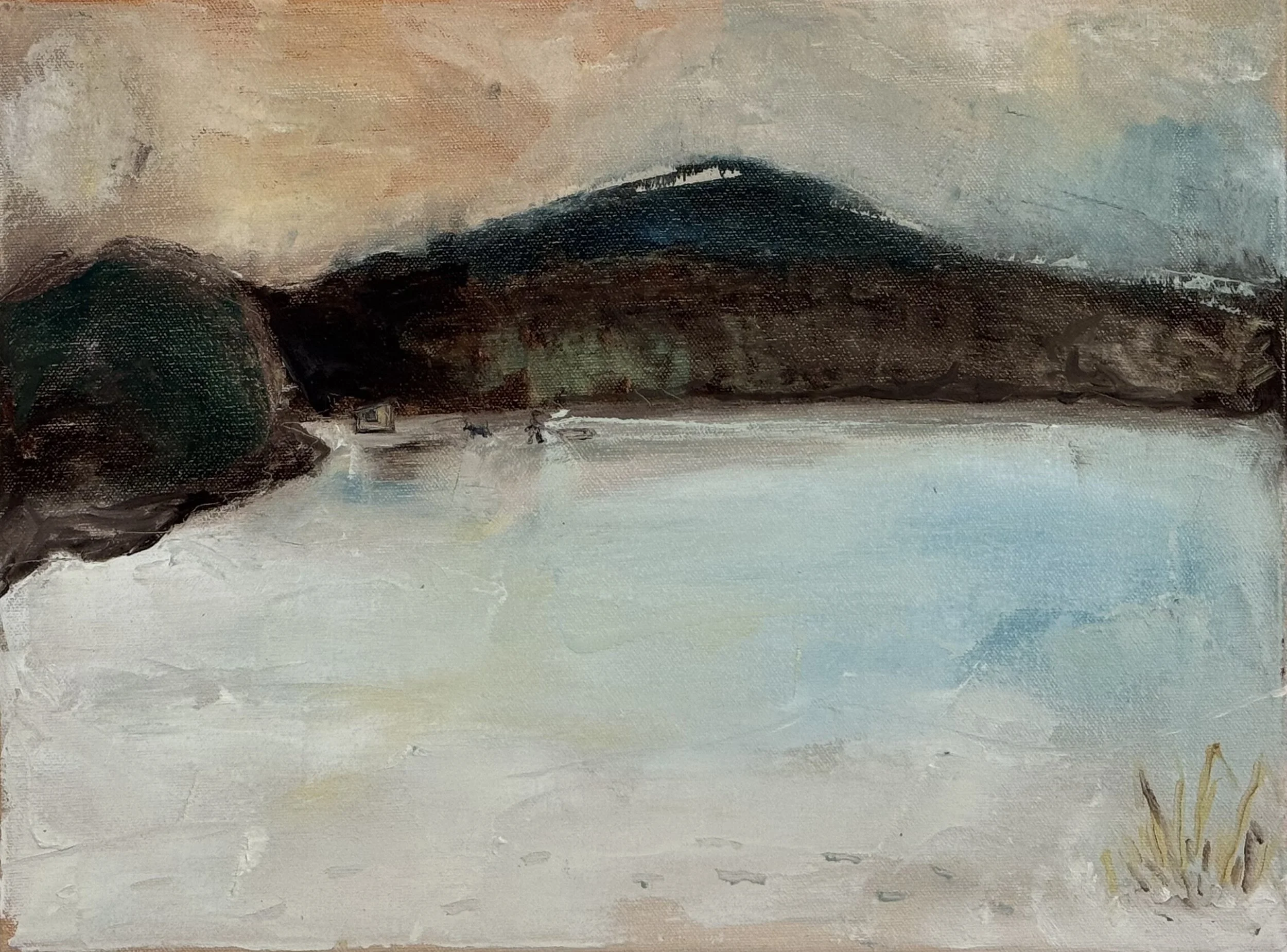 Winter Pond 2003  Oil on canvas, 12x16 inches