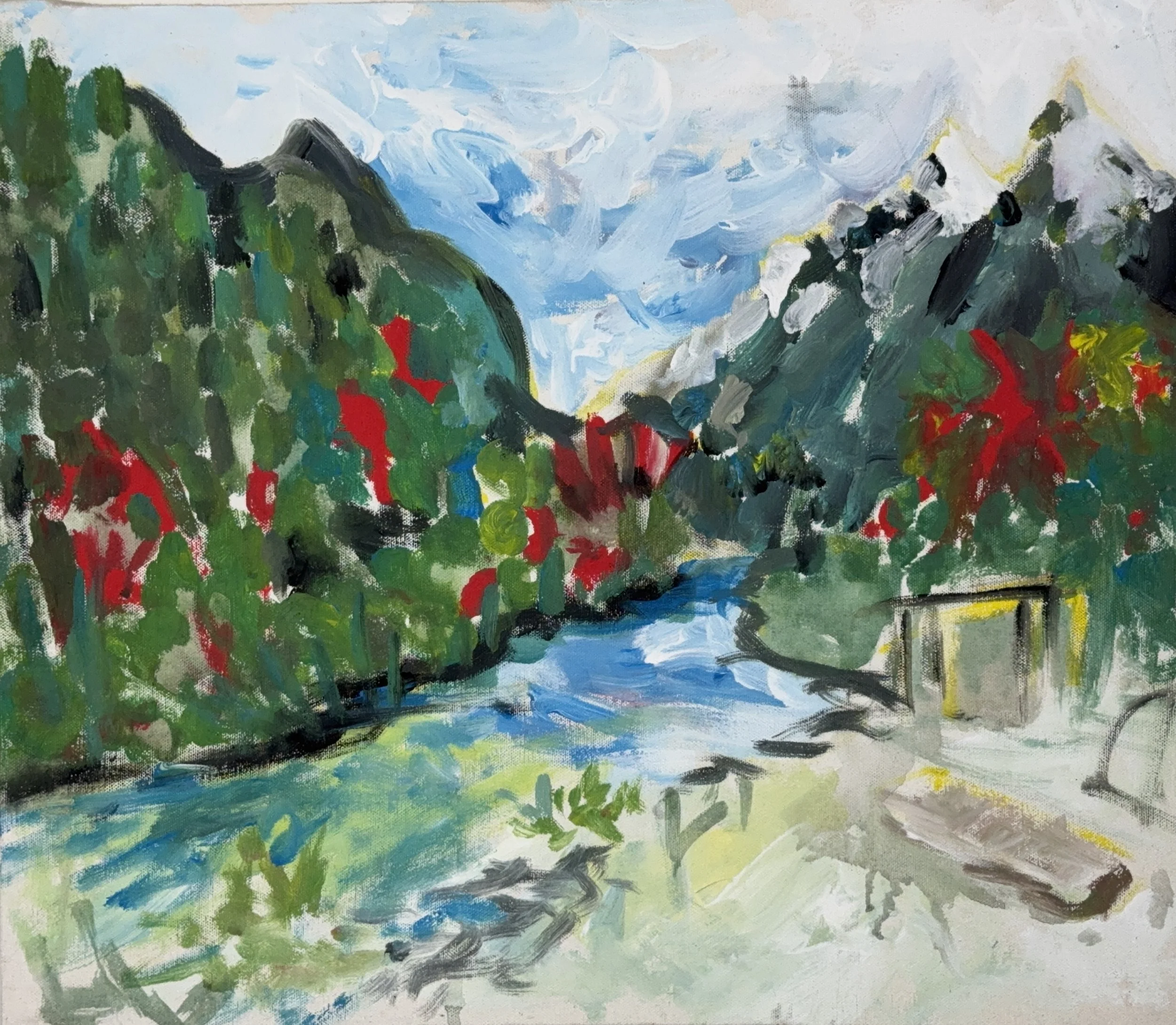 Forest Flash  Watercolour on paper, 14x18 inches