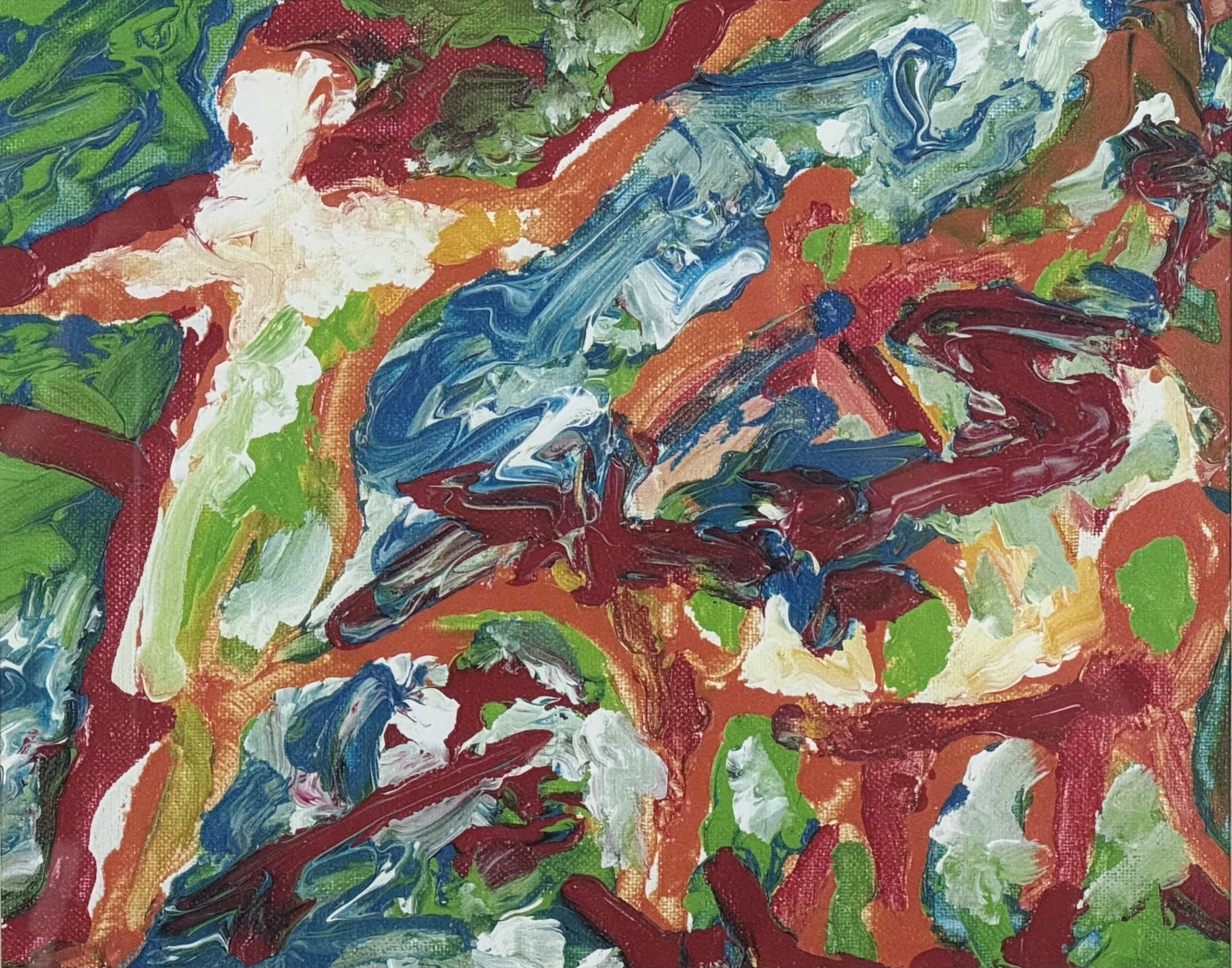 Playing Vision Acrylic on canvas, 9x12 inches