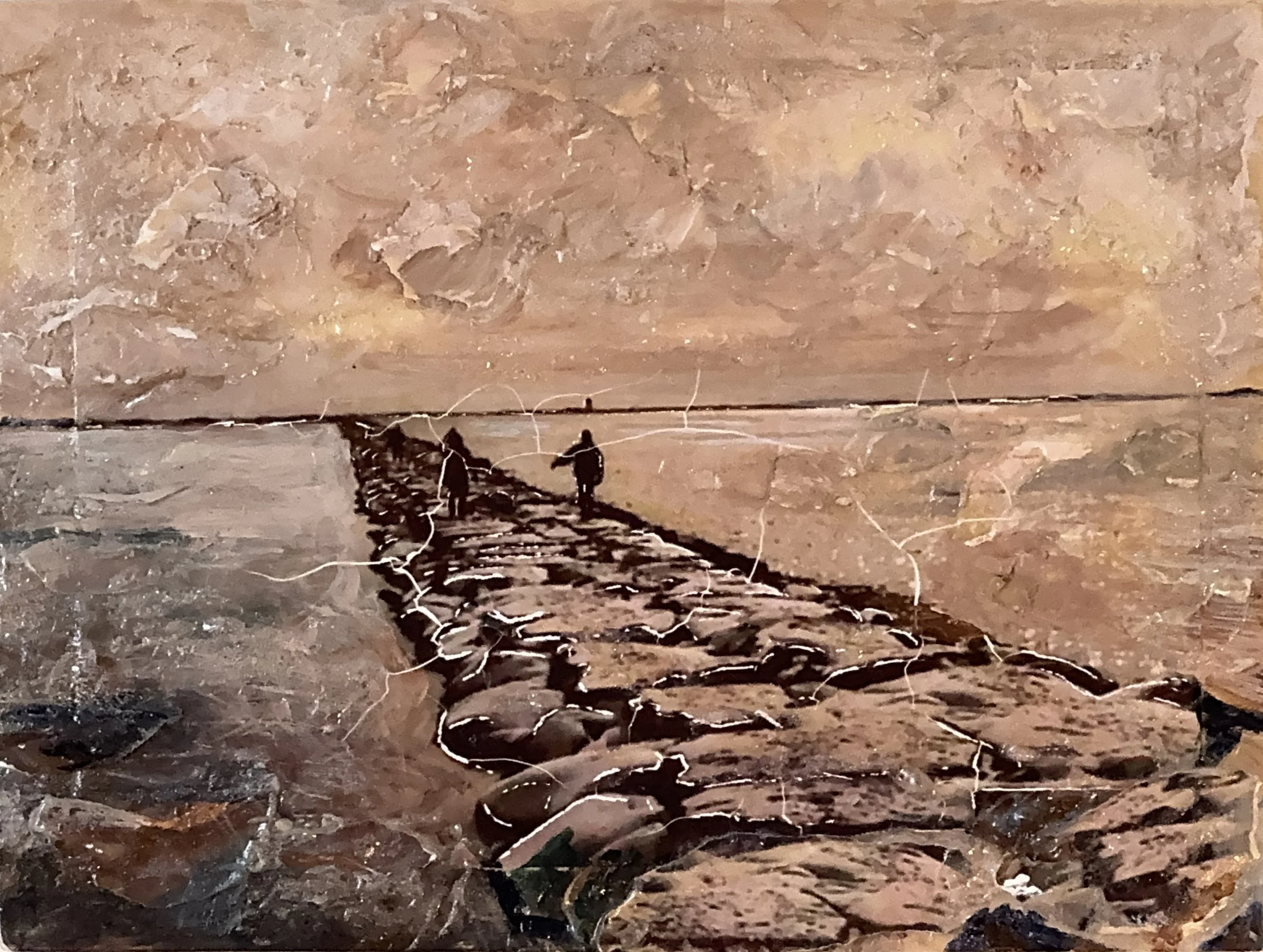 Causeway 2016  Mixed media, 6x8 inches