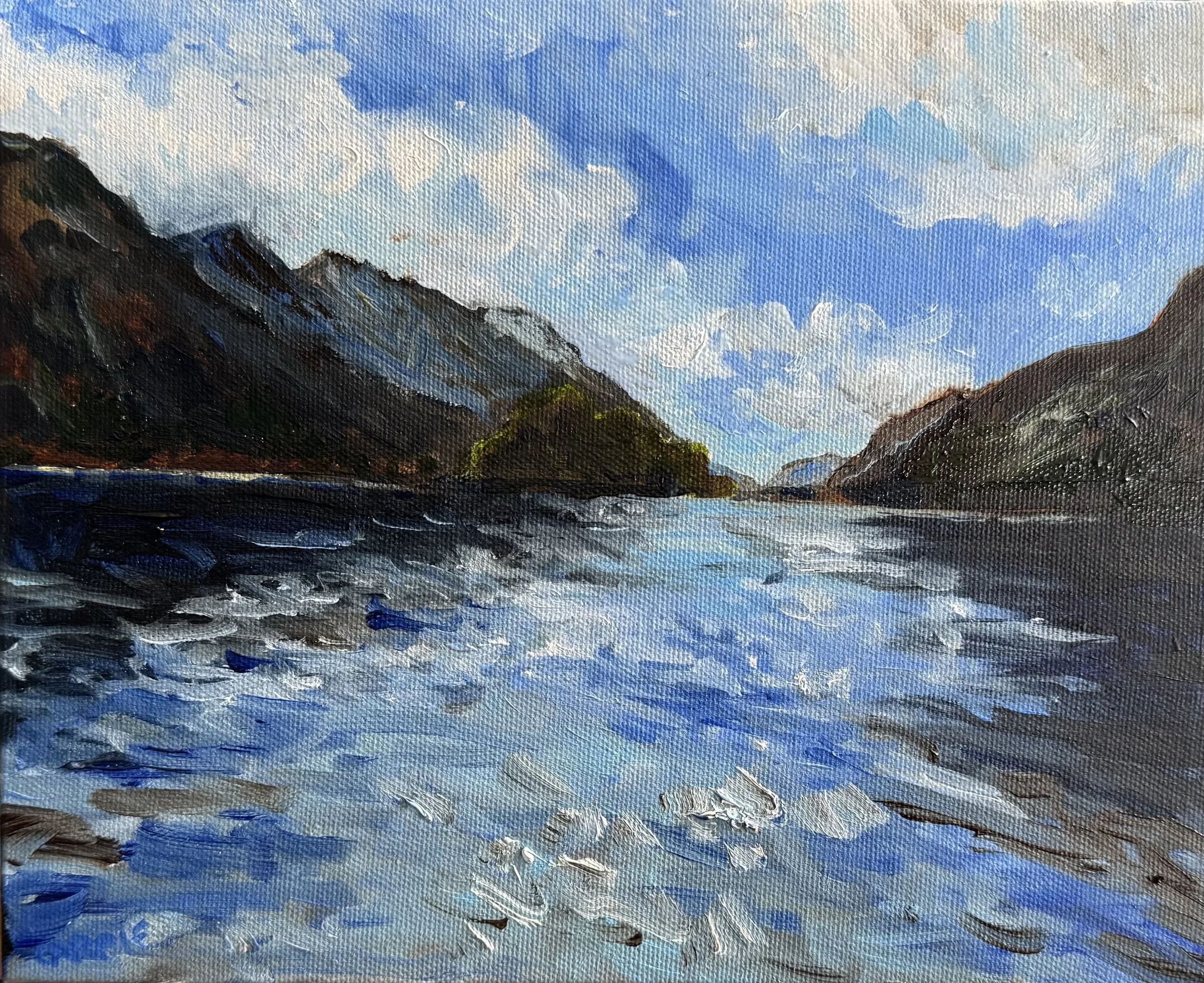 Indian Arm 2025  Oil on canvas, 6x8 inches