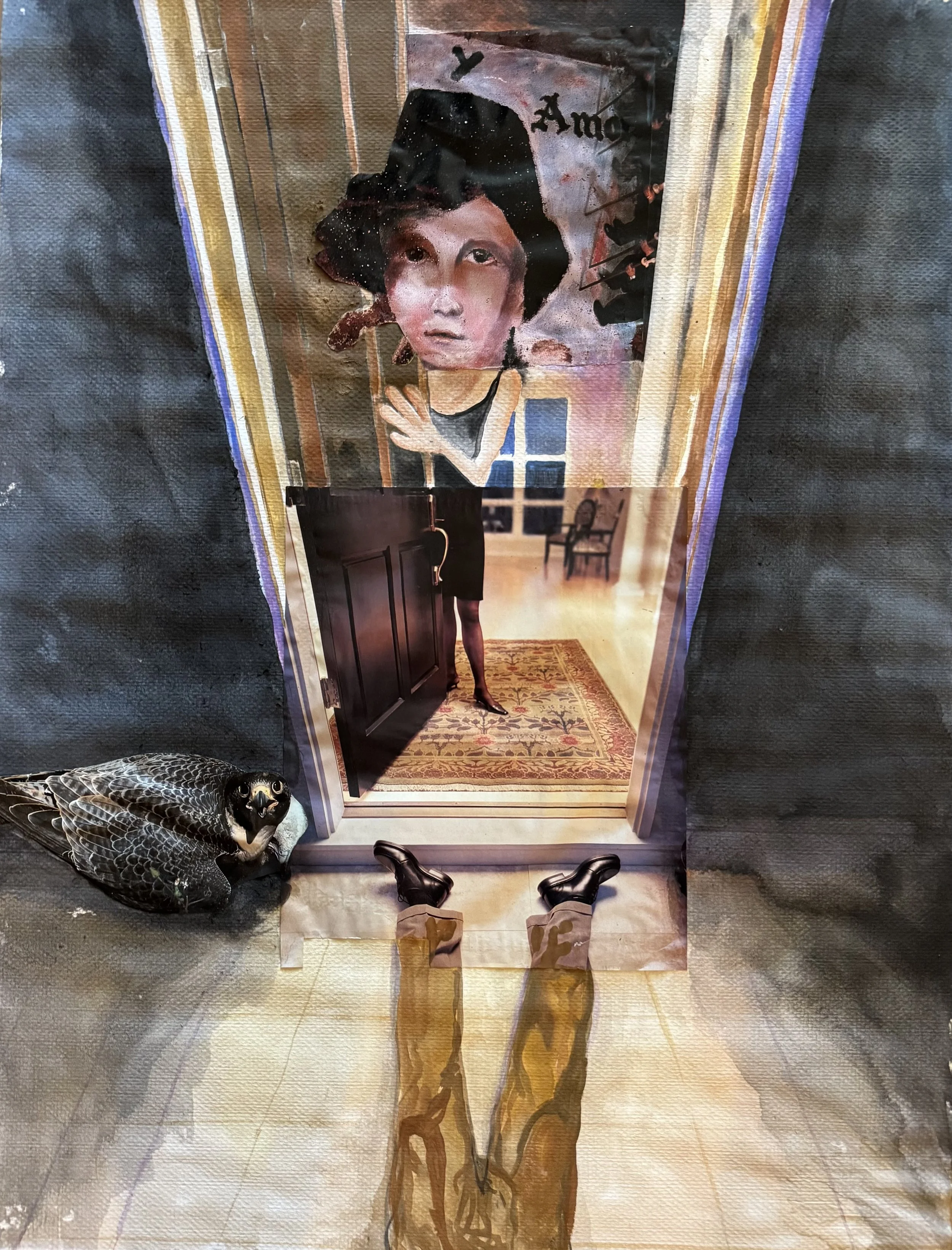Open Door  Mixed media, 20x16 inches