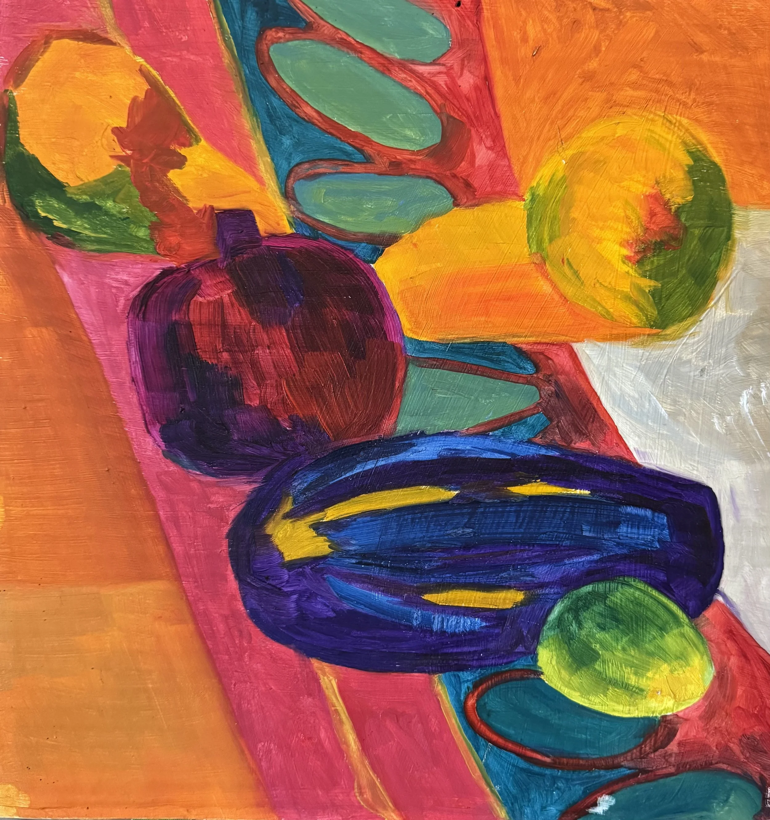 Assorted Garden  Acrylic on paper, 12x12 inches