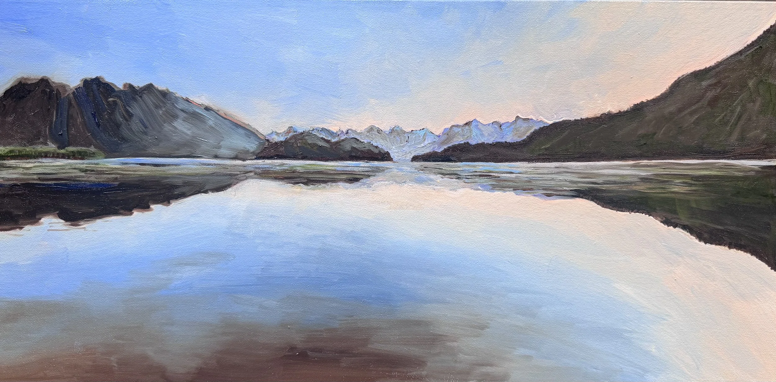 Boat Ride 2025 Oil on canvas 20x30 inches