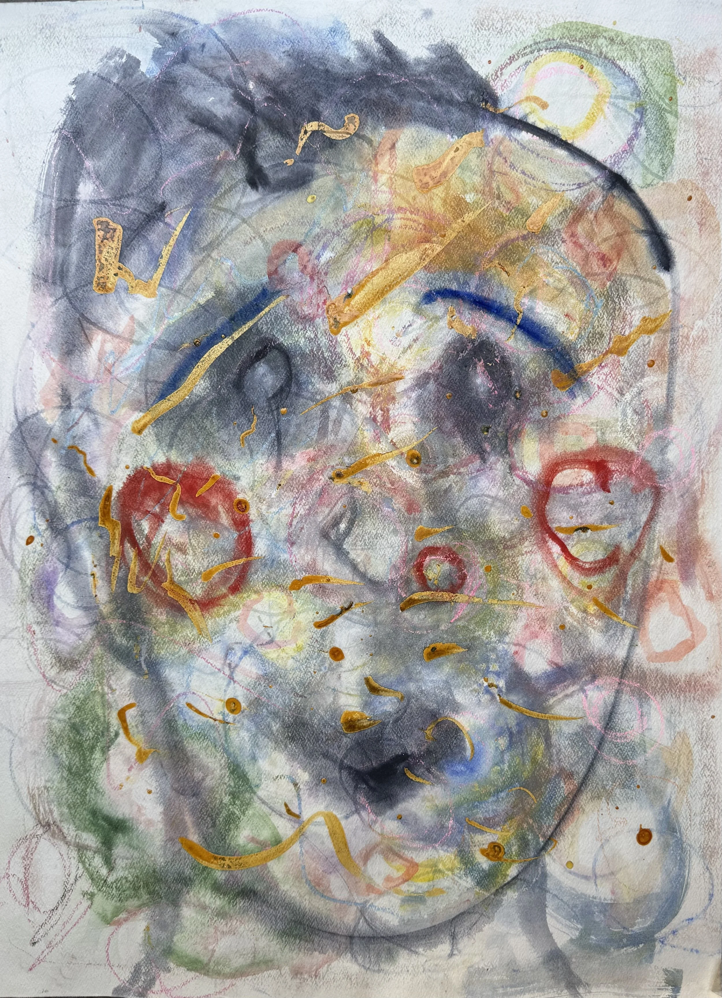 Giddy Joy  Watercolour on paper, 24x18 inches