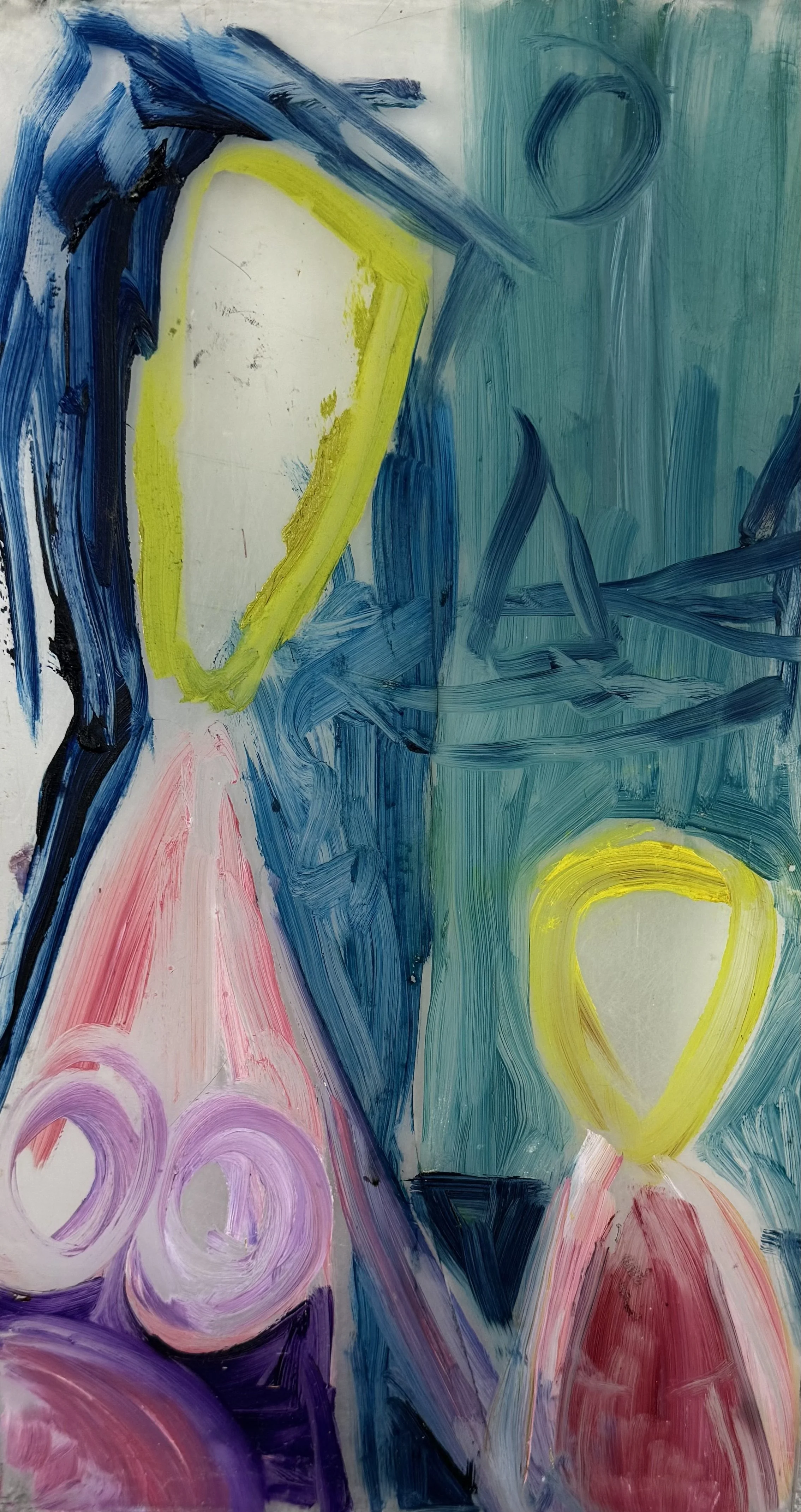 Mother and Child  Mixed media, 20x12 inches