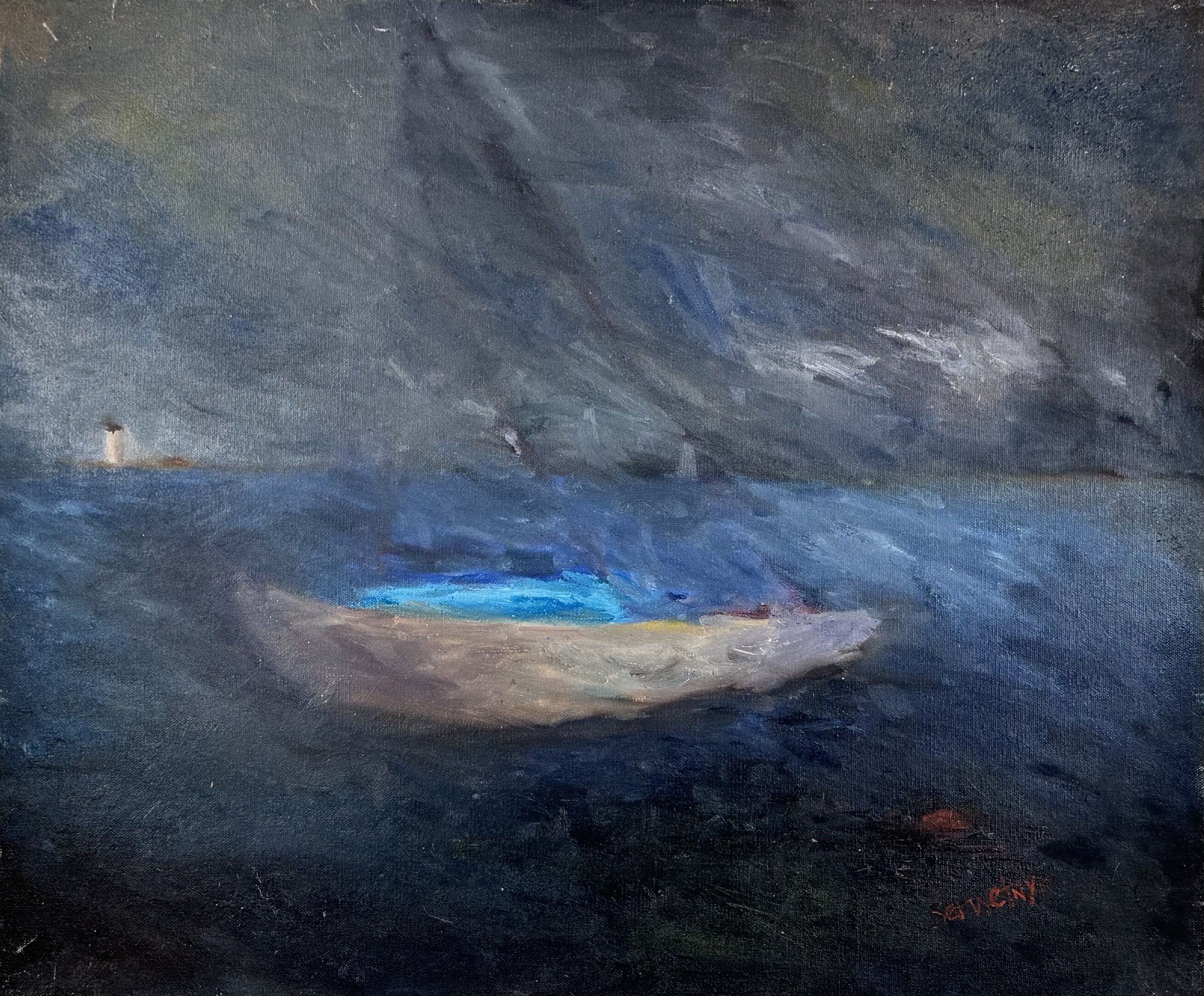 Storm 1997  Oil on canvas, 16x20 inches