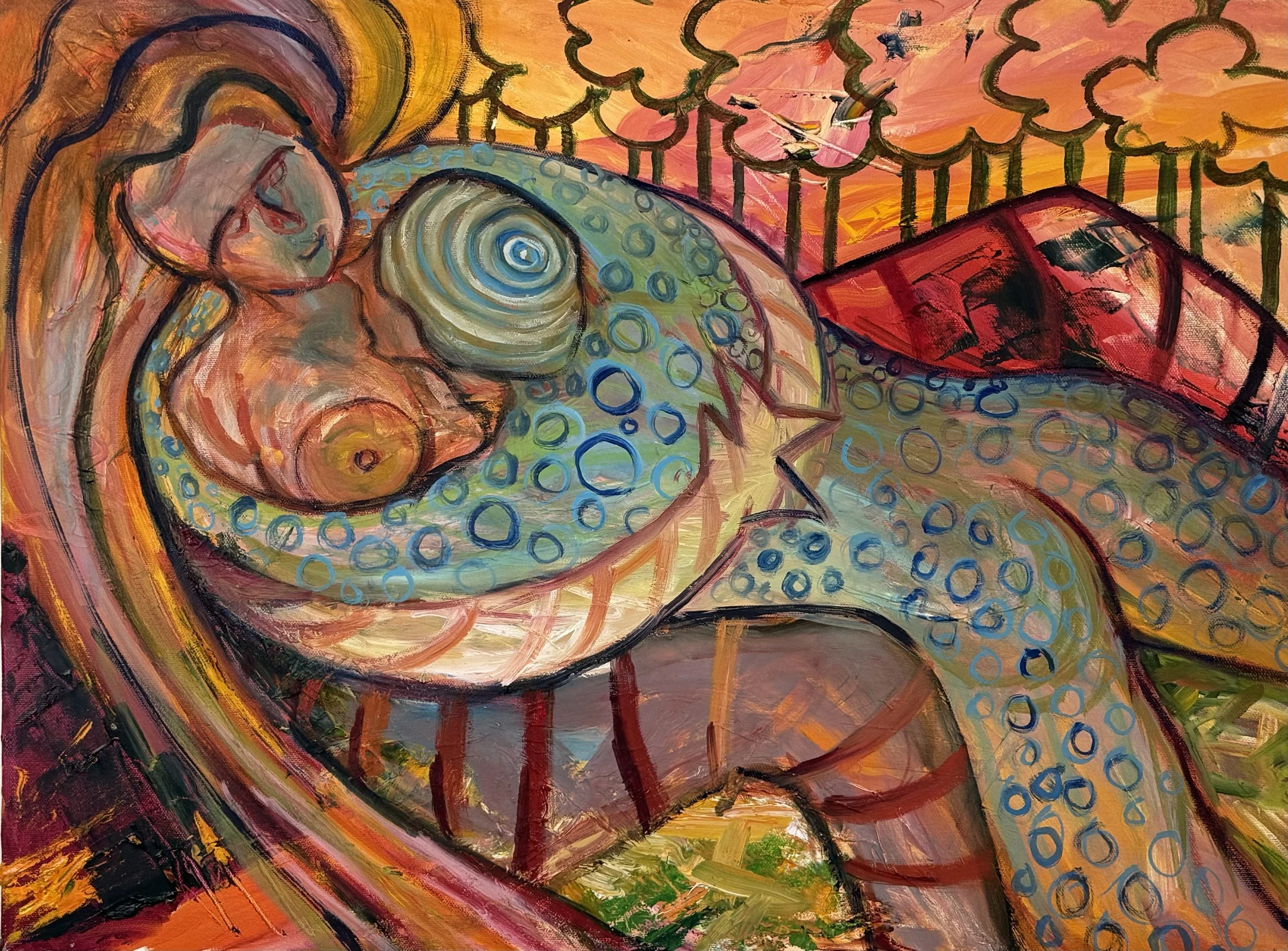 Wilderness  Mixed media, 18x24 inches