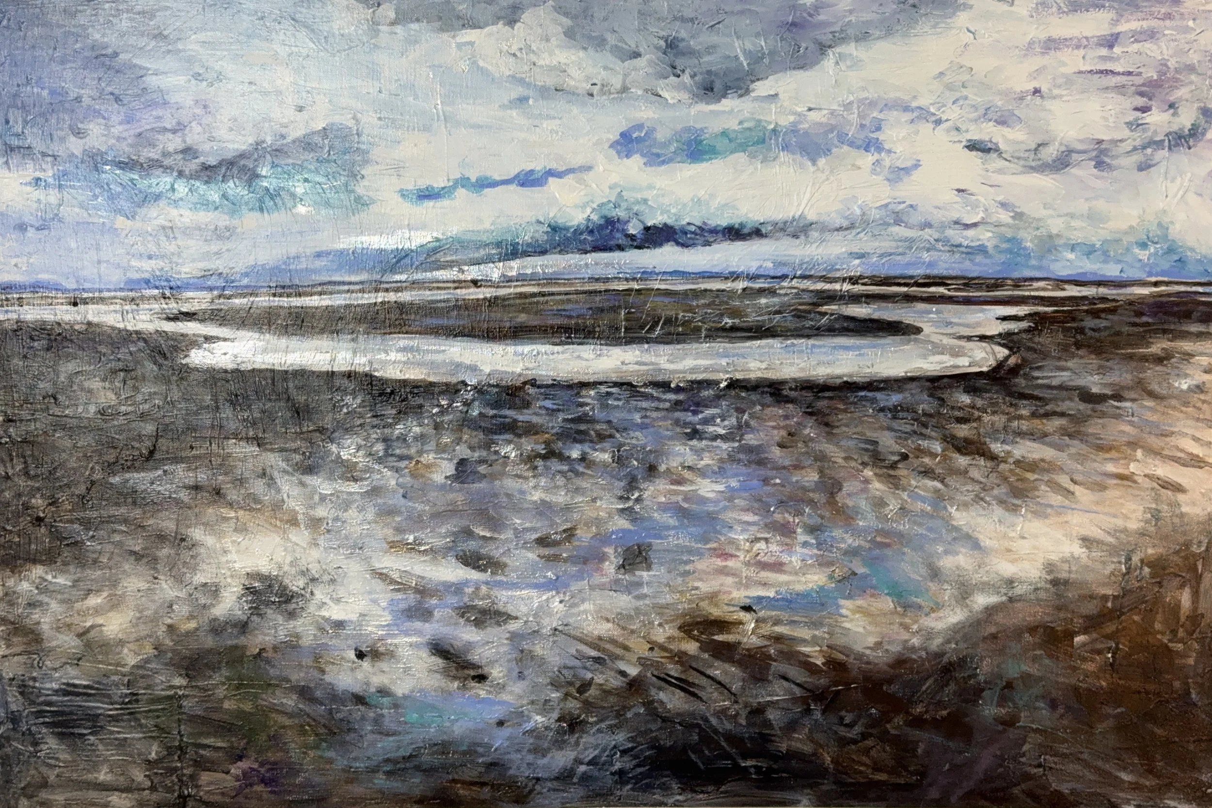 Iona Beach 2020  Oil on canvas, 24x36 inches