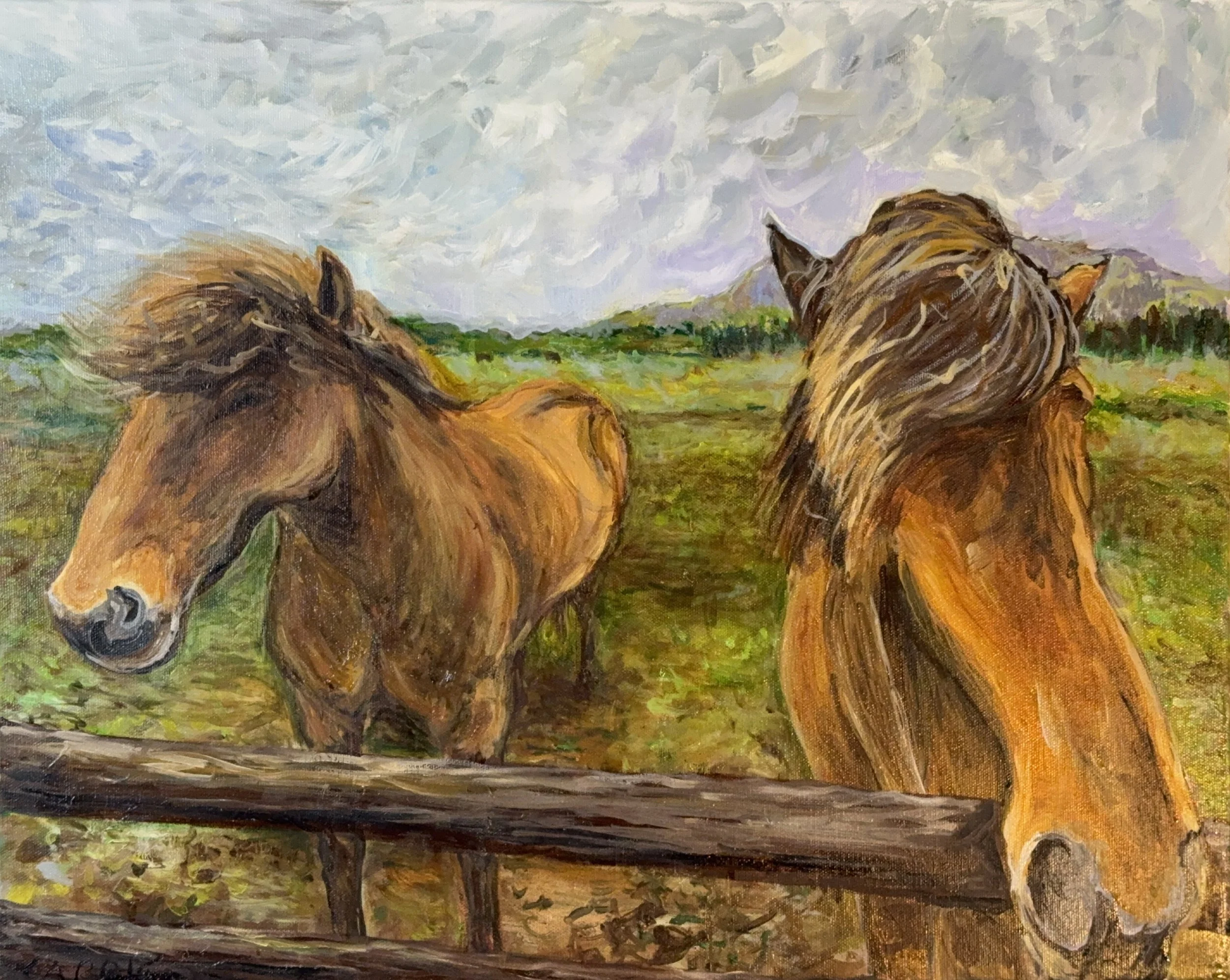 Horses 2025  Oil on canvas, 16x20 inches