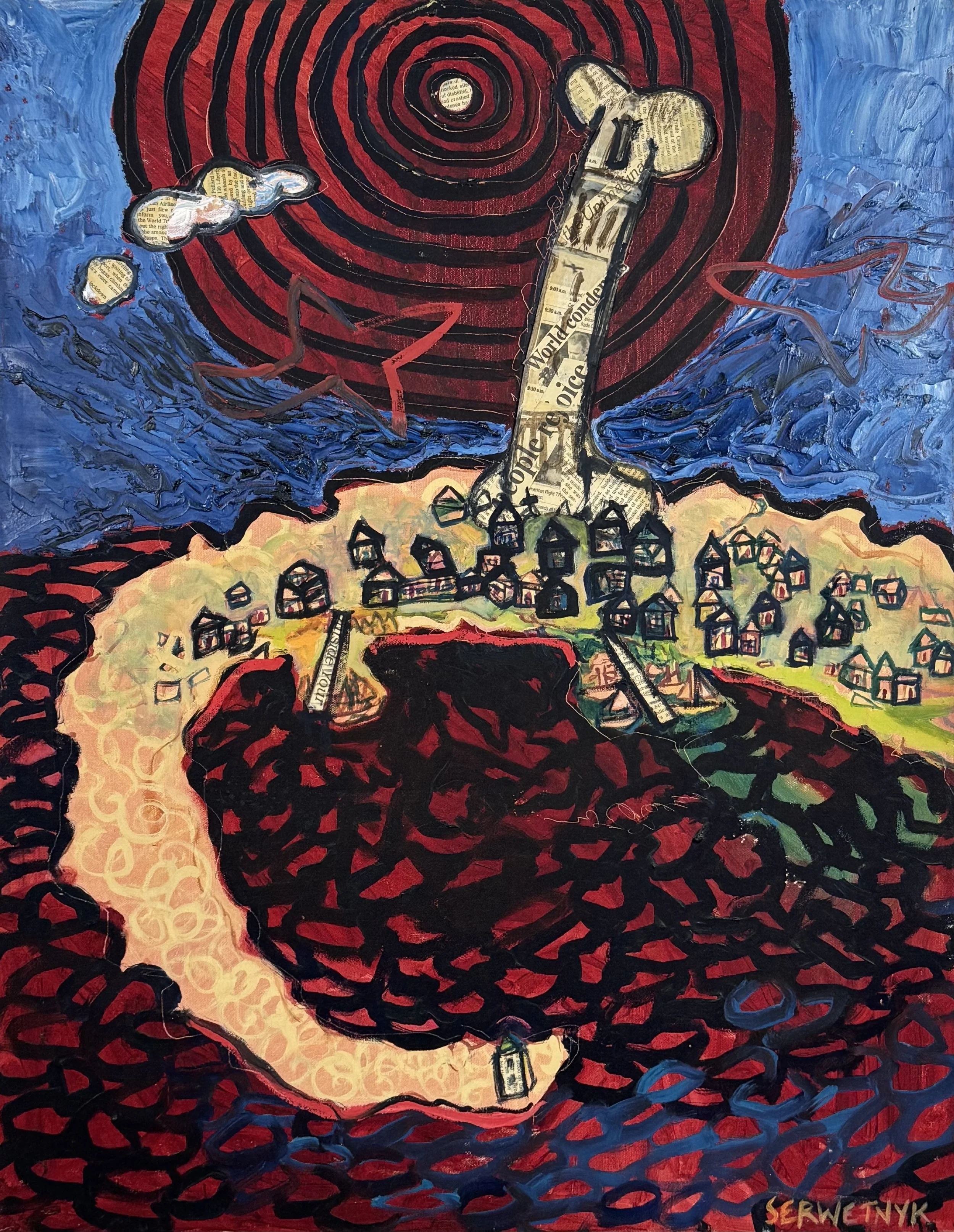 September Days  Mixed media, 30x24 inches