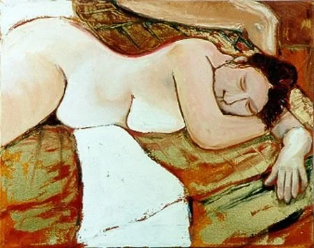 Golden Bed  Oil on canvas, 18x24 inches