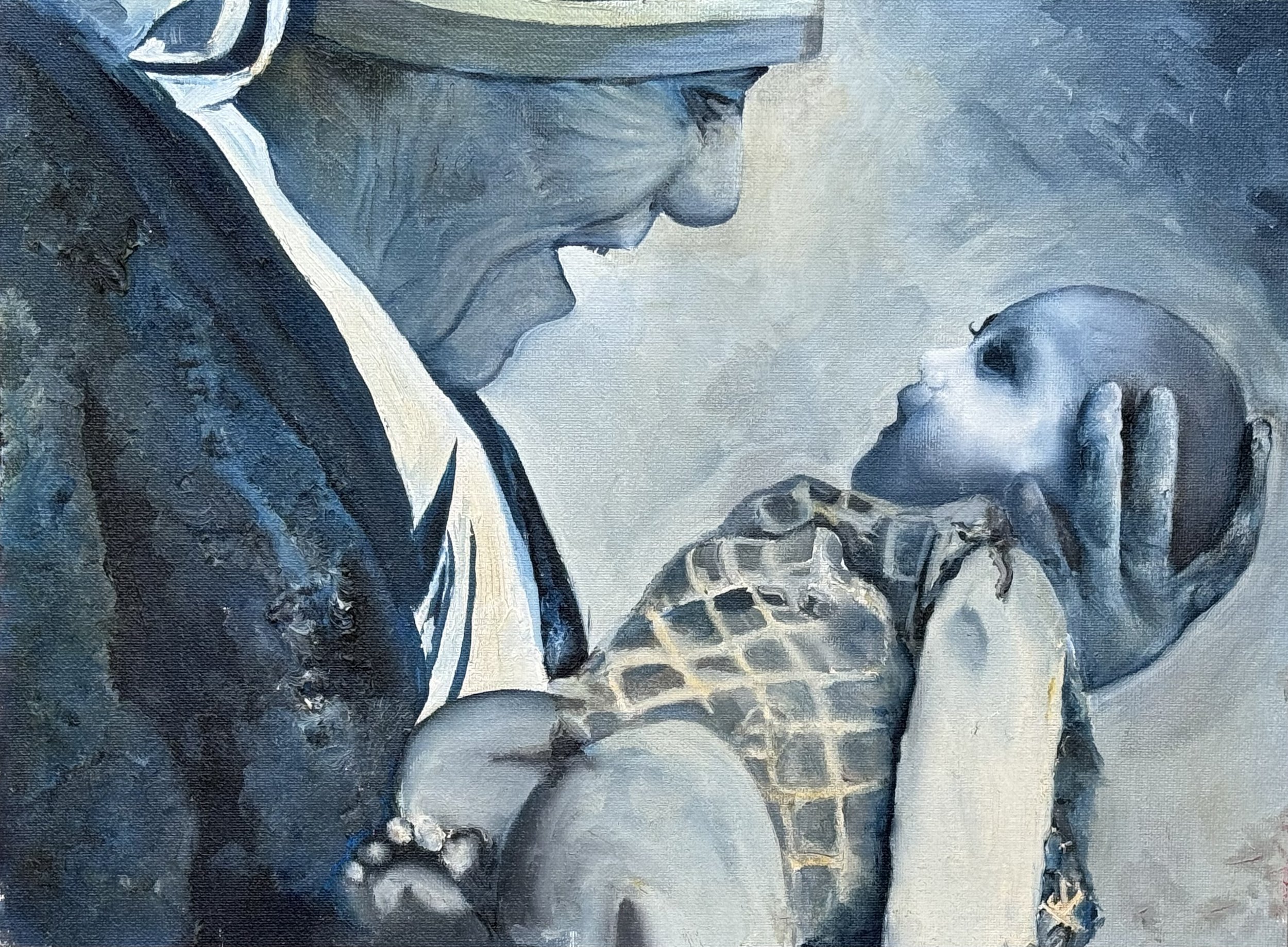 Mother Teresa 1997  Oil on canvas, 12x16 inches
