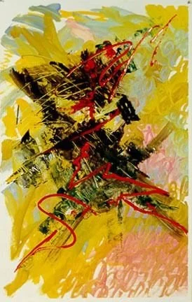 Abstract 2 1996  Oil on paper, 26x22 inches