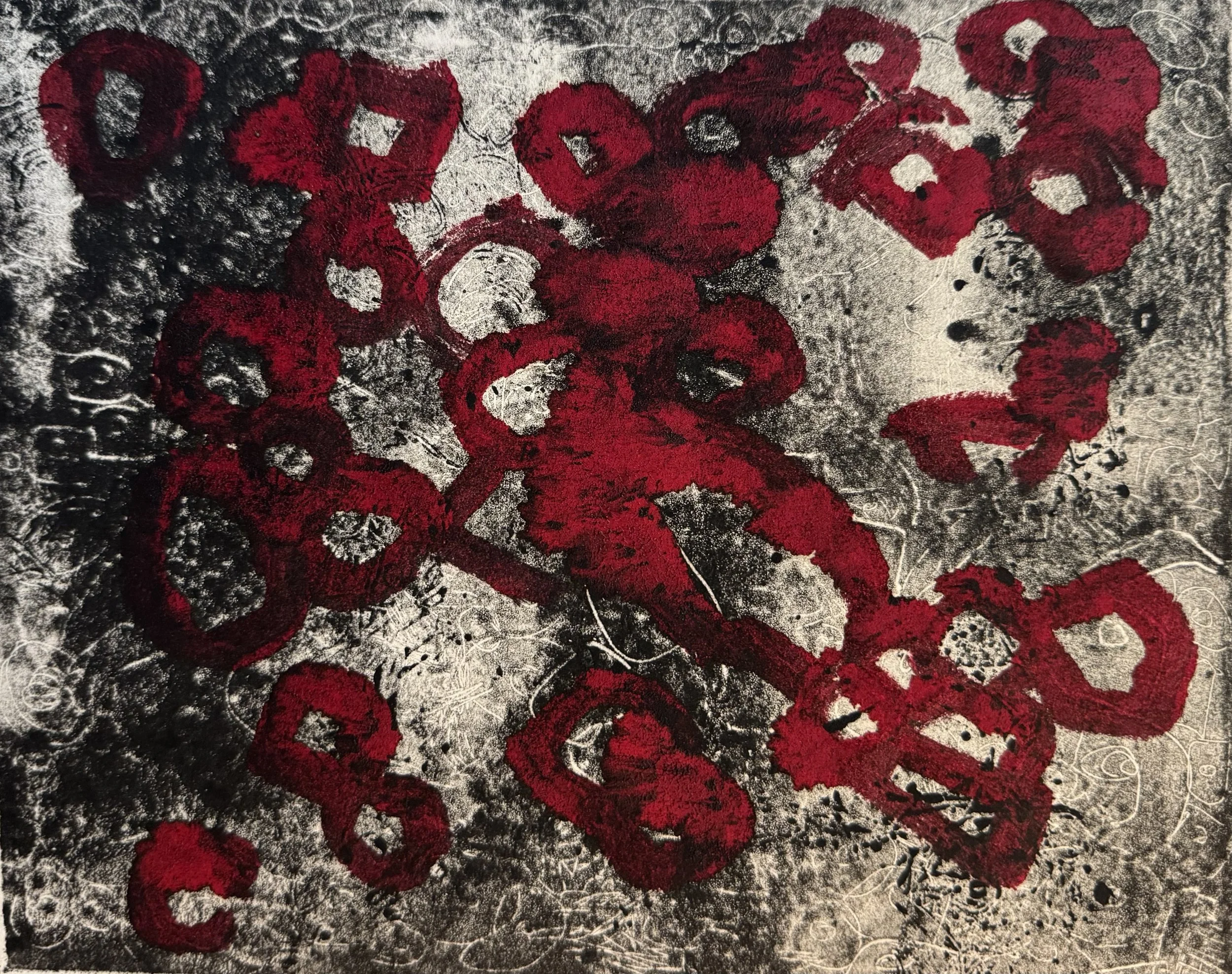 Circles  Ink on paper, 9x12 inches