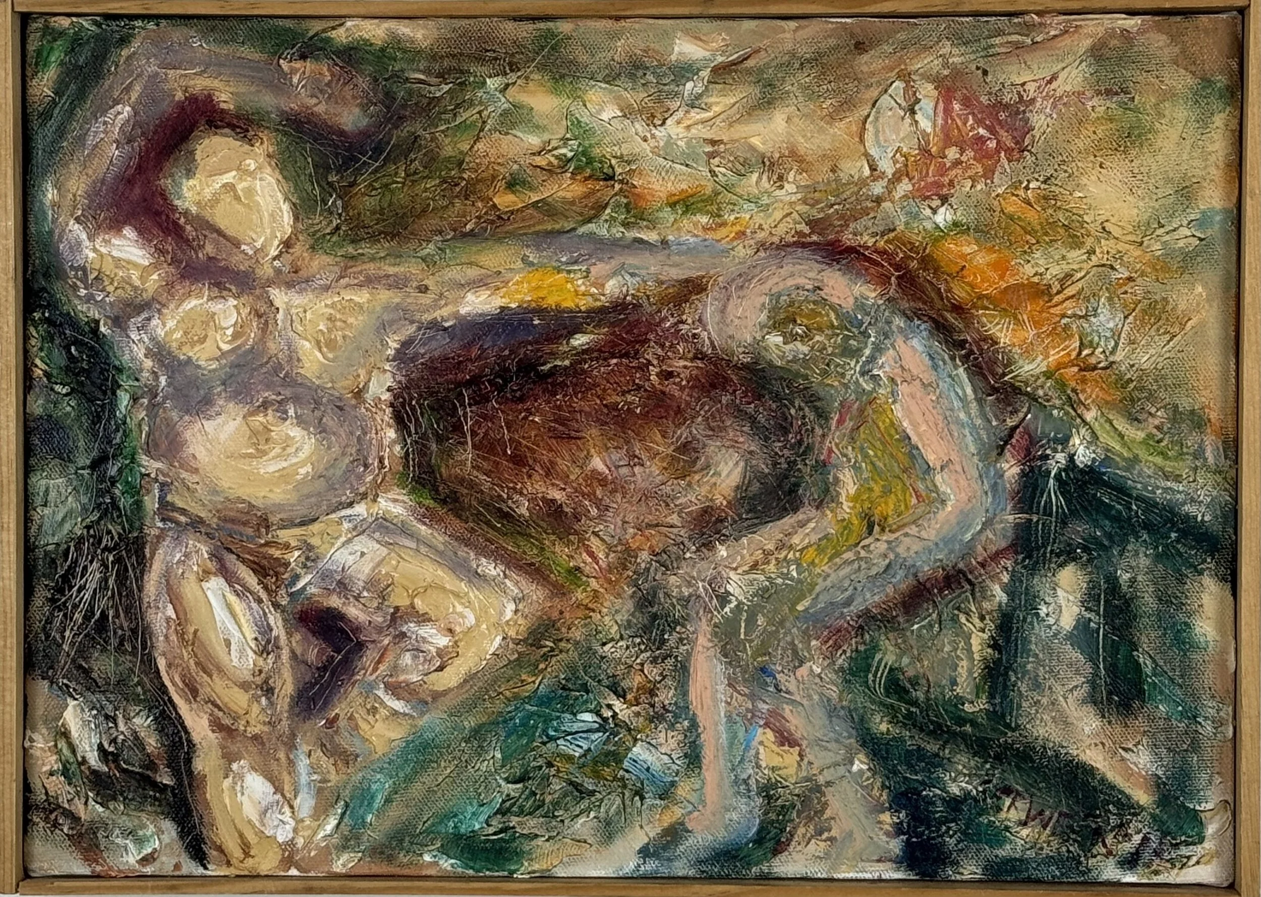 Dancers  Oil on canvas, 9x12 inches