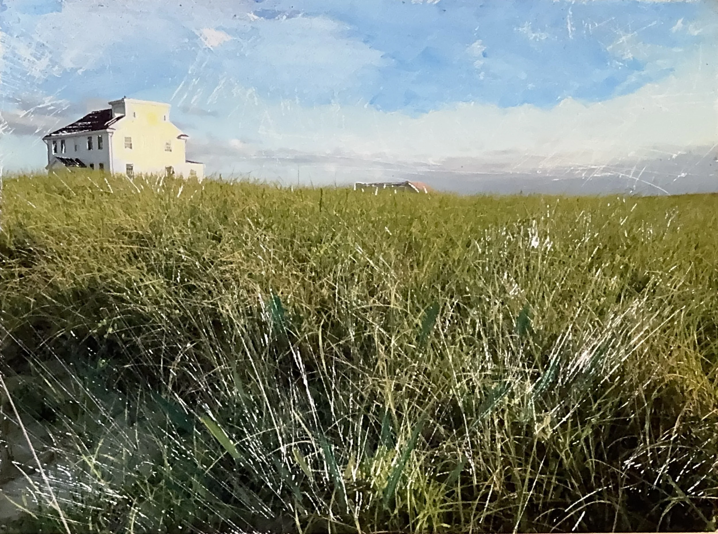 Race Point  Mixed media, 6x8 inches