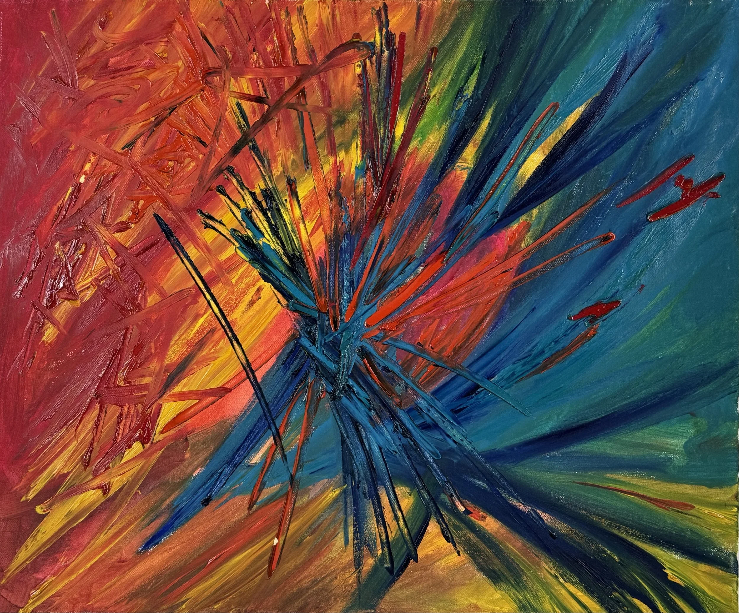 Splash 1997  Oil on canvas, 18x24 inches
