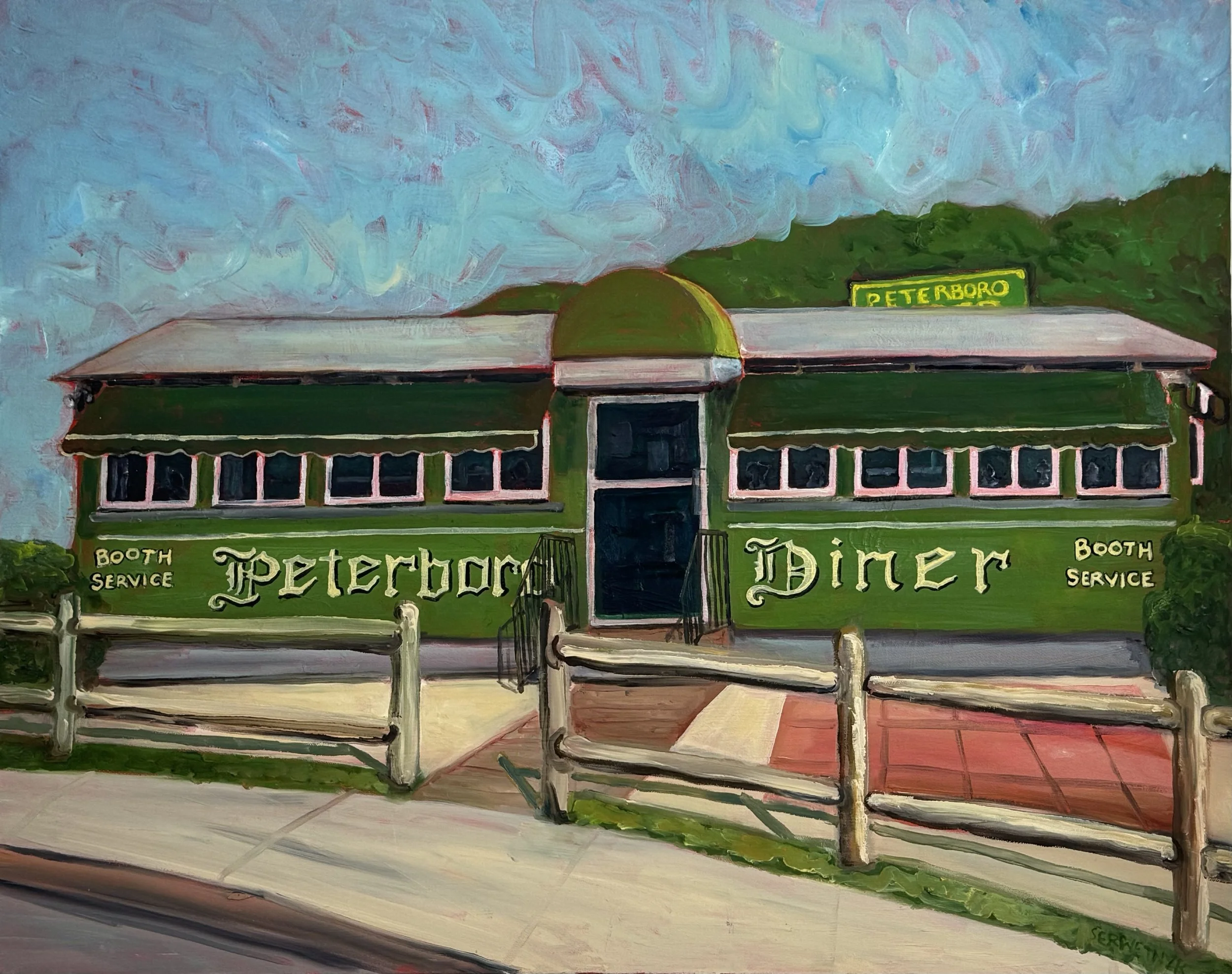 Peterboro Diner 2003 Oil on canvas, 24x30 inches