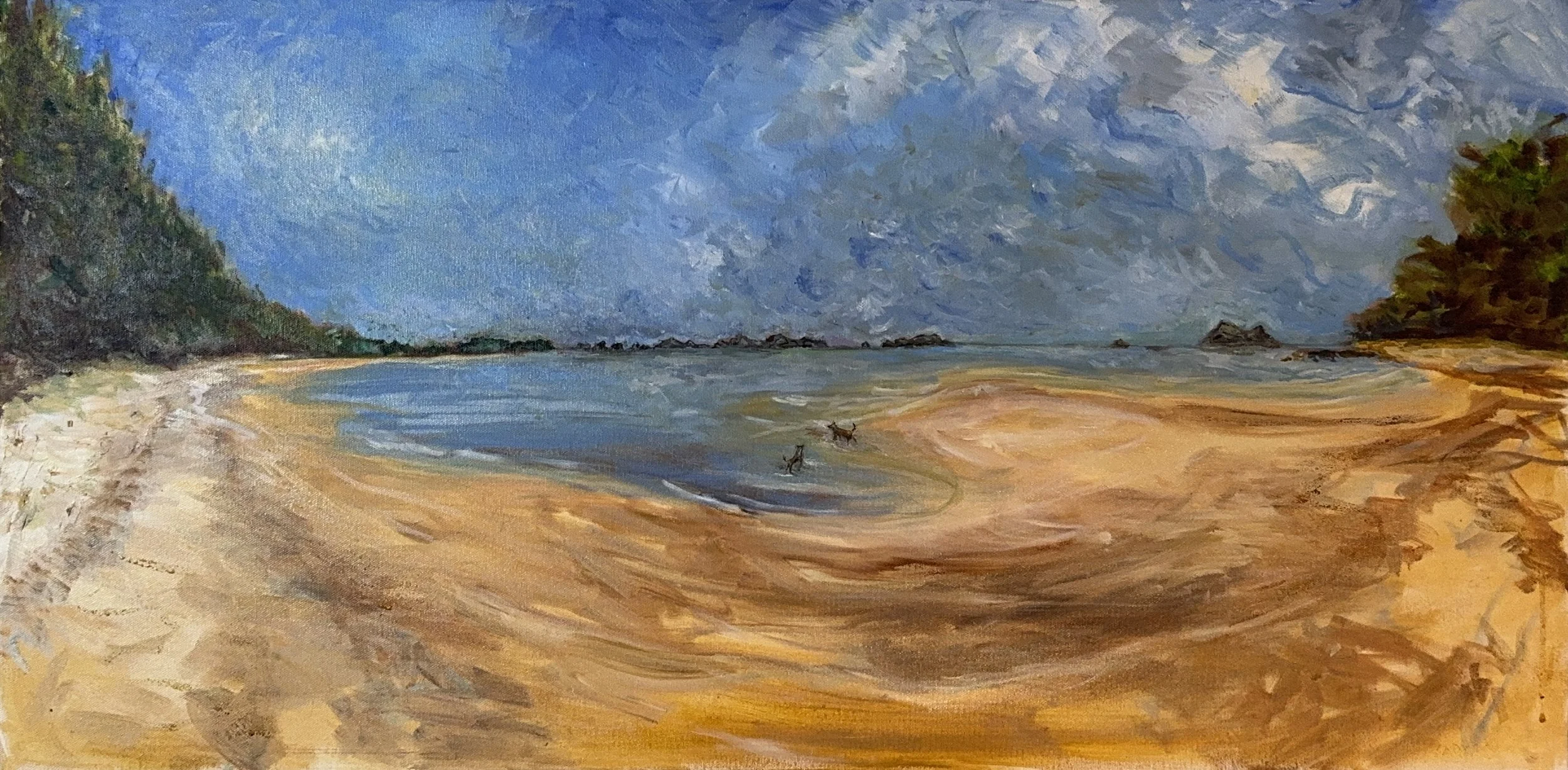 Thailand 2024  Oil on canvas, 18x36 inches